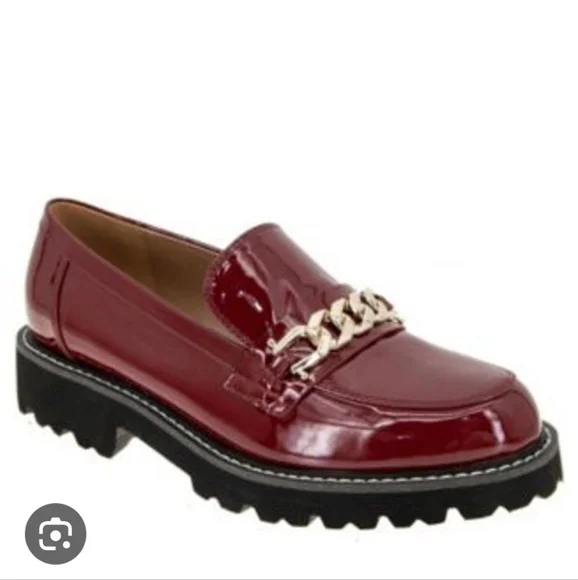 BCBGeneration Tinaa Lug Sole Loafer Red 6.5 - Picture 1 of 4